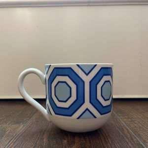 Jonathan Adler Keurig Blue & White Geometric Mug